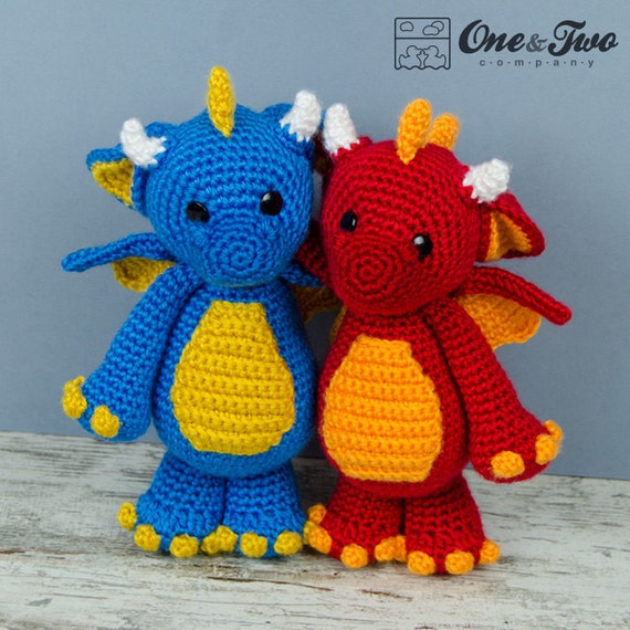 Dragon Crochet Pattern · Drake Amigurumi Tutorial · DIY Handmade · PDF Digital Download