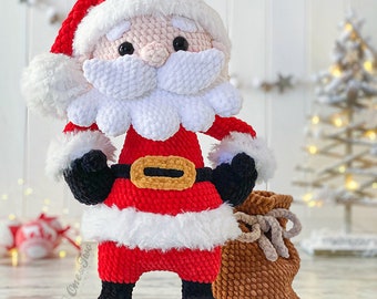 Crochet PATTERN - Noel the Santa Amigurumi - Soft Toy - Christmas Plushie Pattern