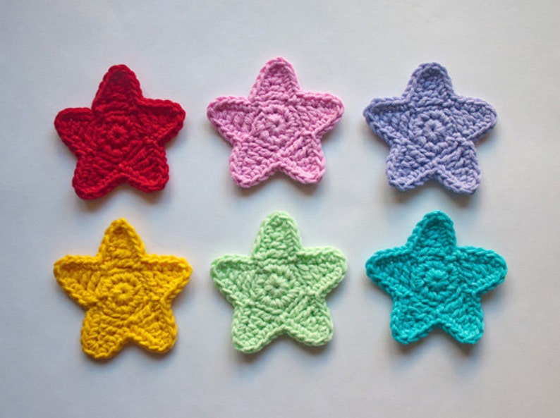 Star Applique PDF Crochet Pattern Instant Download | Etsy