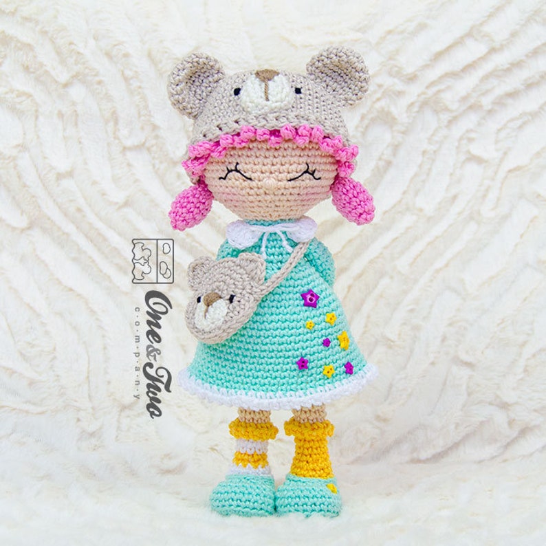 Amigurumi Pattern Doll PDF Crochet Pattern Tutorial Digital Download DIY Joy the Teddy Bear Dolly Amigurumi Toy image 8