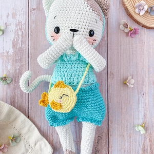 Amigurumi Pattern Cat PDF Crochet Pattern Tutorial Digital Download DIY Kora the Kitty Rag Doll Series Amigurumi Toy image 8