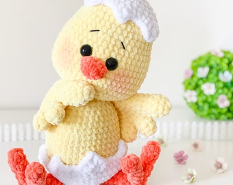Amigurumi Pattern - Chicken PDF Crochet Pattern - Tutorial Digital Download DIY - Coco the Little Chicken Amigurumi - Plush Toy Gift