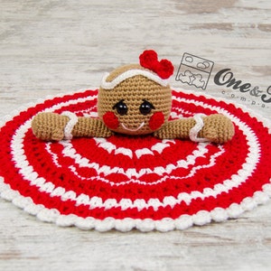 Lovey Crochet Pattern Gingerbread PDF Security Blanket Tutorial Digital Download DIY Nut & Meg Gingerbread Lovey Dou Dou Baby Toy image 5