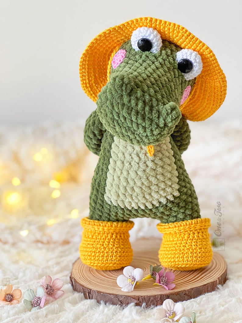 Crochet PATTERN Cameron the Crocodile Amigurumi Plushie Pattern Soft Toy image 3