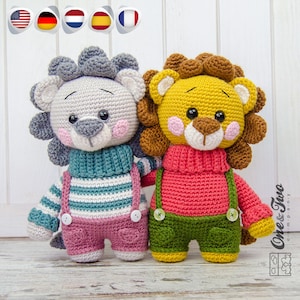 Lion Crochet Pattern, Safari Amigurumi, Animal Plushie DIY, Jungle Toy Tutorial, PDF Download Tutorial
