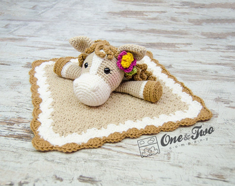 Lovey Crochet Pattern Horse PDF Security Blanket Tutorial Etsy
