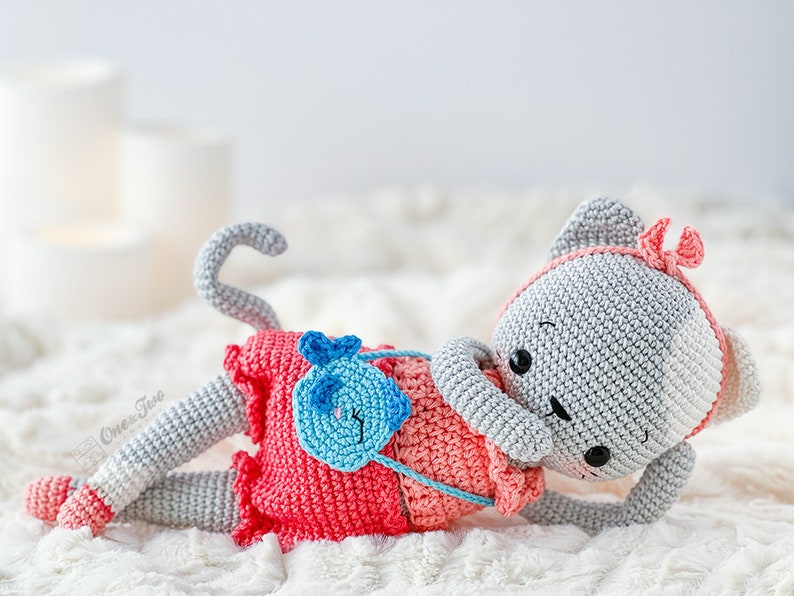 Amigurumi Pattern Cat PDF Crochet Pattern Tutorial Digital Download DIY Kora the Kitty Rag Doll Series Amigurumi Toy image 5