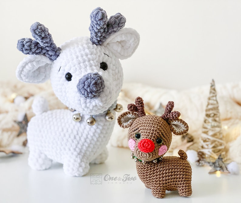 Crochet PATTERN Milo the Reindeer Amigurumi Quad Squad Series Soft Toy Winter Christmas Plushie Pattern image 9