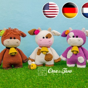 Crochet Amigurumi Pattern | Clotilde the Little Cow | PDF Digital Download
