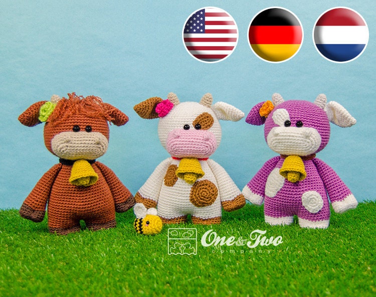 Crochet Amigurumi Pattern | Clotilde the Little Cow | PDF Digital Download