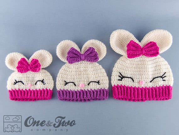 administración Donación traductor Olivia the Bunny Hat PDF Crochet Pattern 7 Sizes Newborn - Etsy Hong Kong