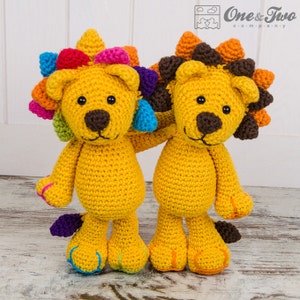 Amigurumi Pattern - Lion PDF Crochet Pattern - Tutorial Digital Download DIY - Logan the Lion - Plush Animal Toy Handmade - Make Your Self