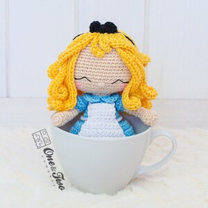 Amigurumi Pattern Girl PDF Crochet Pattern Tutorial Digital Download DIY Alice in Wonderland Amigurumi Toy image 8