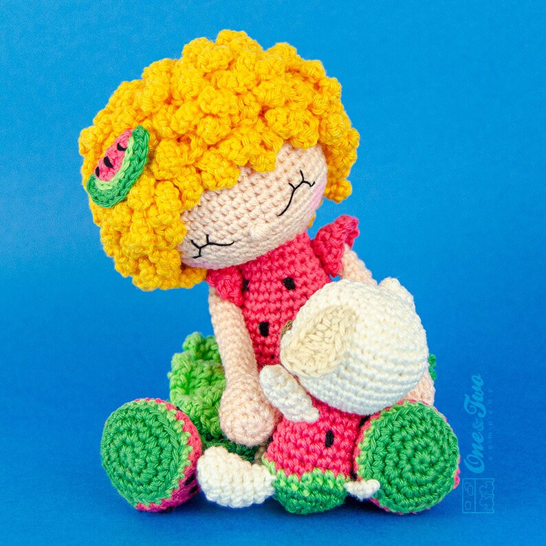 CROCHET KIT Summer the Watermelon Dolly Amigurumi One and Two Etsy