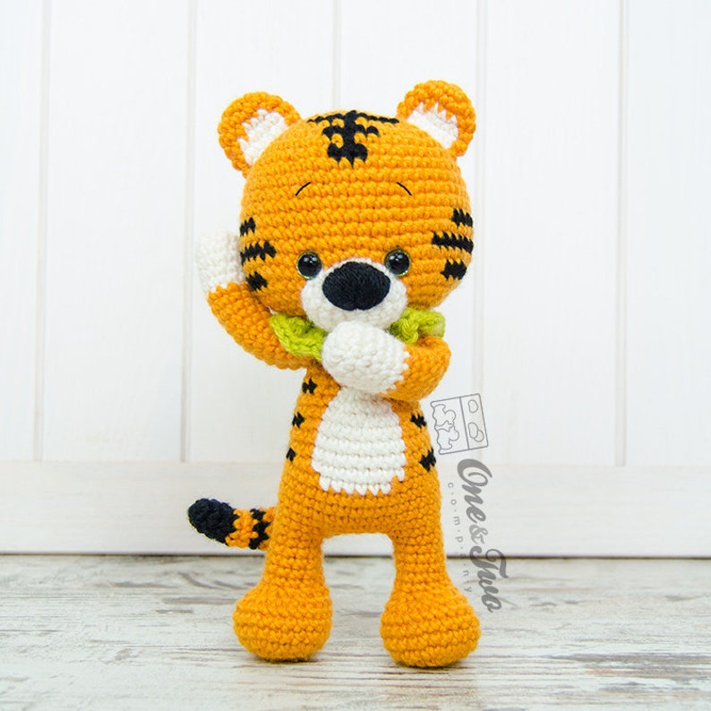 Amigurumi Pattern Tiger PDF Crochet Pattern Tutorial Digital Download DIY Denver the Tiger Amigurumi Toy image 9