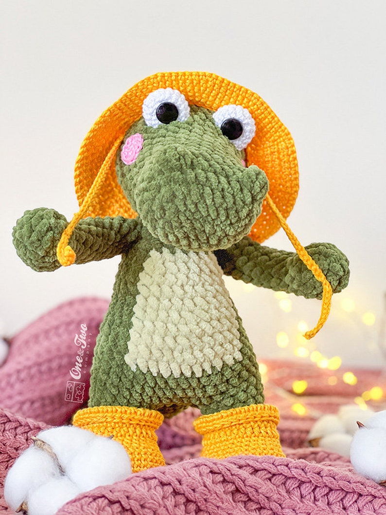 Crochet PATTERN Cameron the Crocodile Amigurumi Plushie Pattern Soft Toy image 4