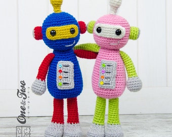 Amigurumi Pattern - Robot PDF Crochet Pattern - Tutorial Digital Download DIY - Robby the Robot Amigurumi - Plush Toy Handmade - Ebook