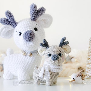 Crochet PATTERN Milo the Reindeer Amigurumi Quad Squad Series Soft Toy Winter Christmas Plushie Pattern image 5