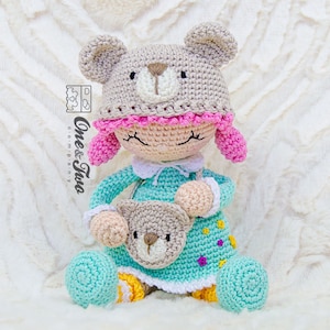 Amigurumi Pattern Doll PDF Crochet Pattern Tutorial Digital Download DIY Joy the Teddy Bear Dolly Amigurumi Toy image 6