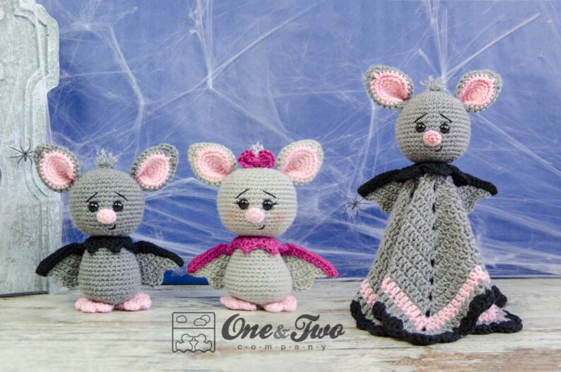 Download Combo Pack Brook the Tiny Bat Lovey and Amigurumi Set for ...
