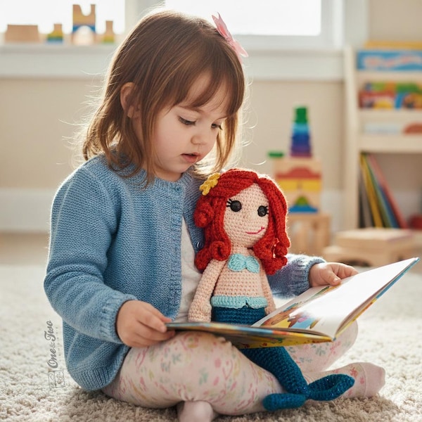 Mermaid Crochet Pattern · Ariel Amigurumi Doll ·  DIY Disney · PDF Digital Download