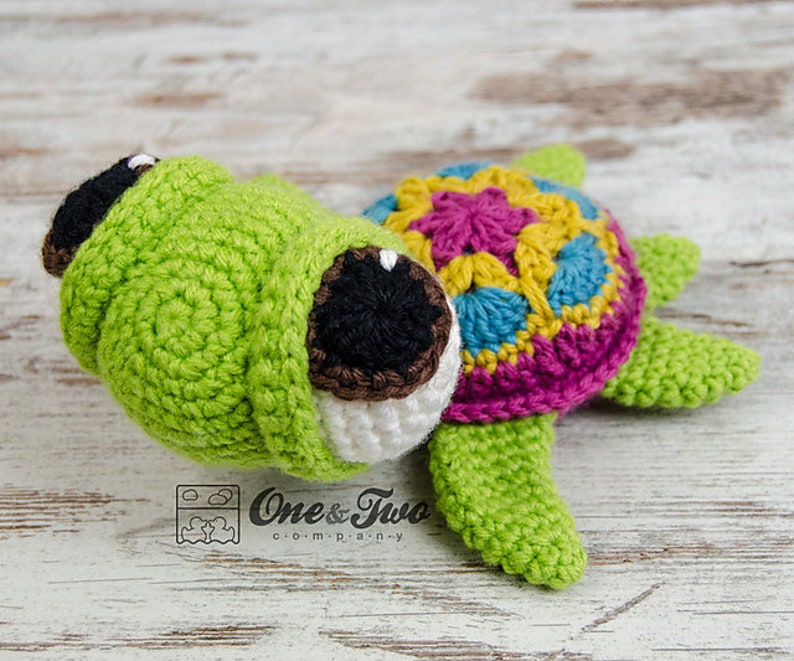 Amigurumi Pattern Turtle PDF Crochet Pattern Tutorial Digital Download DIY Bob the Turtle Amigurumi Plush Animal Toy Handmade image 1