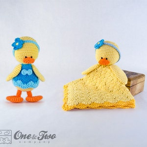 Combo Pack - Duck Lovey and Amigurumi Set for 7.99 Dollars - PDF Crochet Pattern - Instant Download - Special Offer Pattern Pack Animal