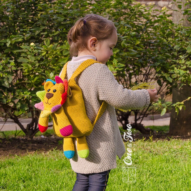 Logan the Lion Backpack PDF Crochet Pattern Instant Download Amigurumi crochet Cuddy Stuff Plush image 4