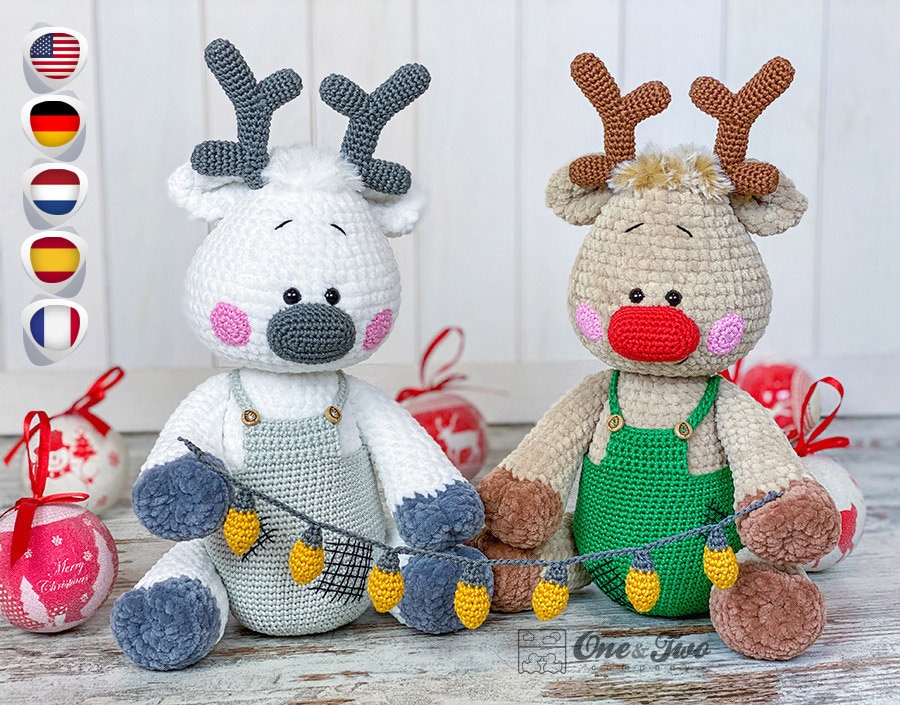 40 Reindeer Crochet Patterns: Add Homemade Warmth to Your Holiday Decor 30 Crochet Pattern Rin Christmas Glow Reindeer Amigurumi