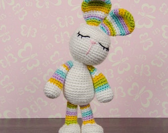 Amigurumi Pattern - Bunny PDF Crochet Pattern - Tutorial Digital Download DIY - Olivia the Bunny Amigurumi - Plush Animal Toy - Handmade