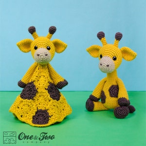 Combo Pack - Geri the Giraffe Lovey and Amigurumi Set for 7.99 Dollars - PDF Crochet Pattern - Instant Download - Special Offer Pack