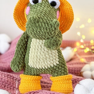 Crochet PATTERN Cameron the Crocodile Amigurumi Plushie Pattern Soft Toy image 2