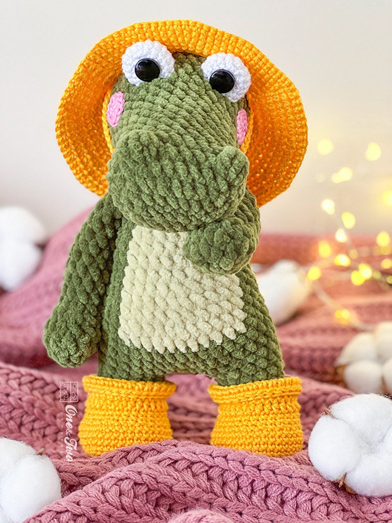 Crochet PATTERN Cameron the Crocodile Amigurumi Plushie Pattern Soft Toy image 2