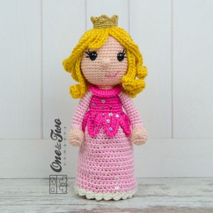 Amigurumi Pattern - Princess PDF Crochet Pattern - Tutorial Digital Download DIY - Princess Rose Amigurumi - Plush Doll Handmade