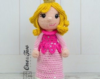 Princess Crochet Pattern · Royal Amigurumi Doll · Sleeping Beauty · PDF Digital Download