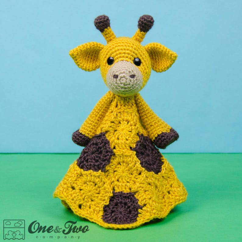 Lovey Crochet Pattern Giraffe PDF Security Blanket Tutorial Digital Download DIY Geri the Giraffe Lovey Dou Dou Baby toy image 2