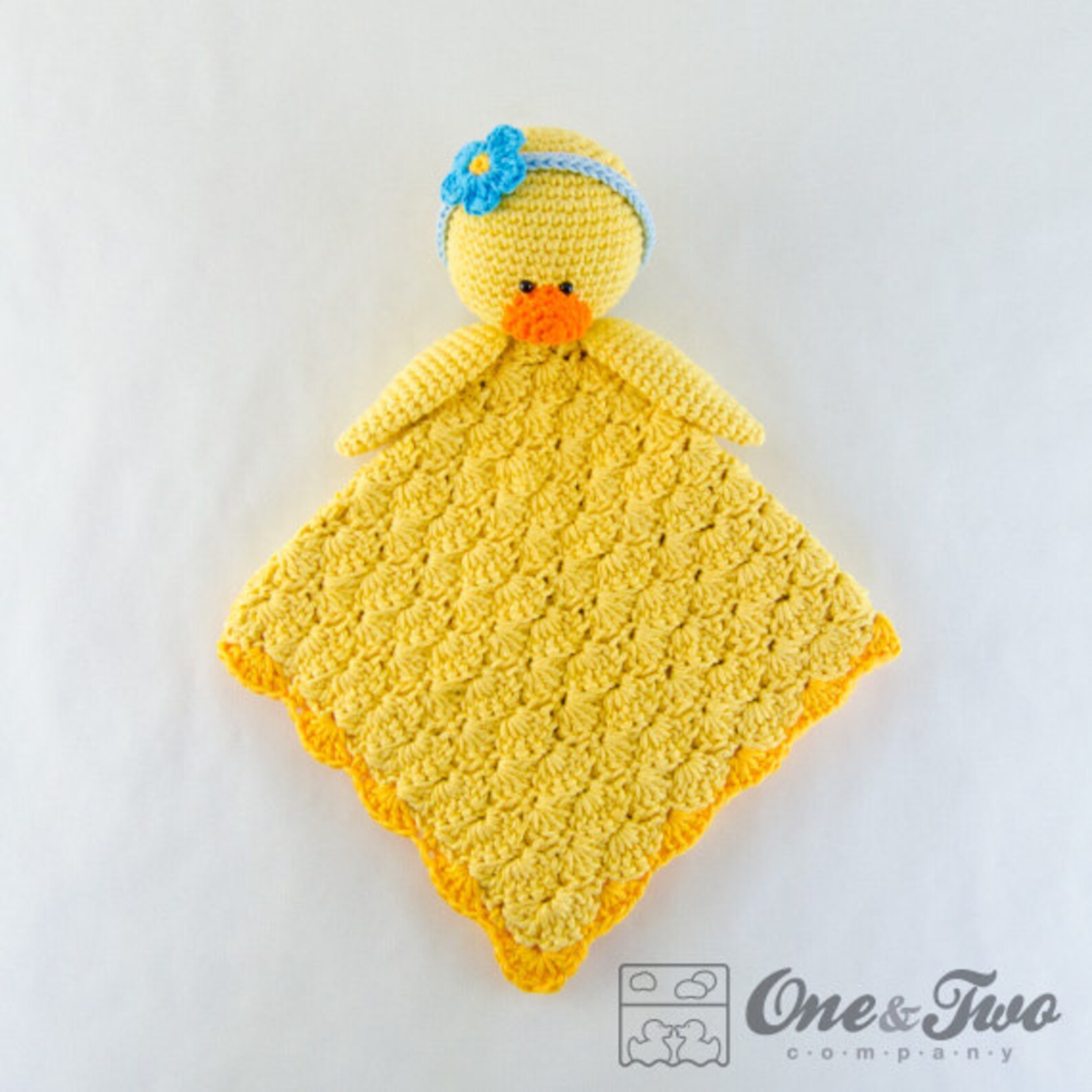 Lovey Crochet Pattern Duck PDF Security Blanket Tutorial Etsy Canada