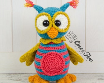 Owl Crochet Pattern · Bird Amigurumi · DIY · PDF Digital Download