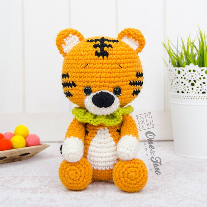 Amigurumi Pattern Tiger PDF Crochet Pattern Tutorial Digital Download DIY Denver the Tiger Amigurumi Toy image 7