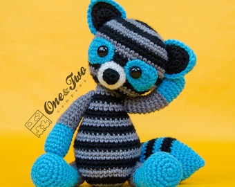 Raccoon Crochet Pattern · Animal Amigurumi · PDF Digital Download