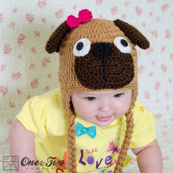 Puppy Pug Hat PDF Crochet Pattern 7 