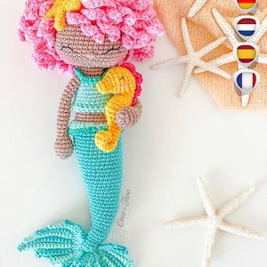 Crochet Mermaid Pattern | Lyra the Dolly Amigurumi | PDF Digital Download