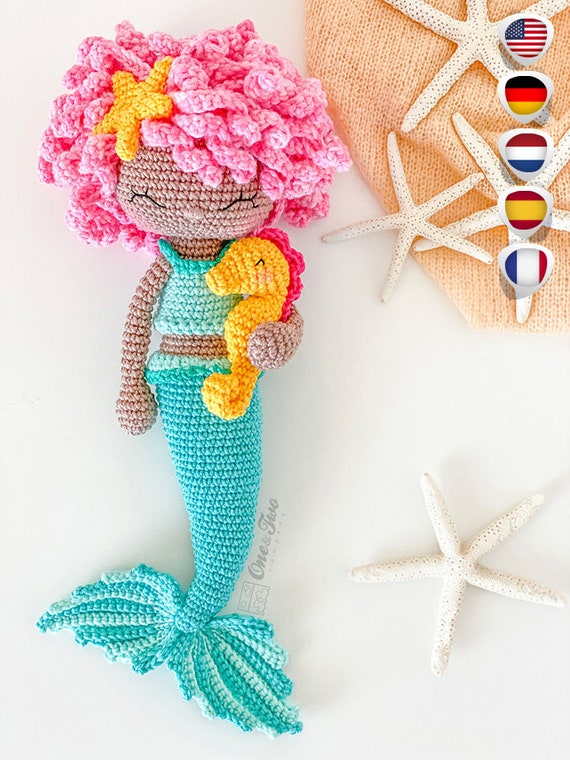 Amigurumi Pattern Mermaid PDF Crochet Pattern Tutorial Digital