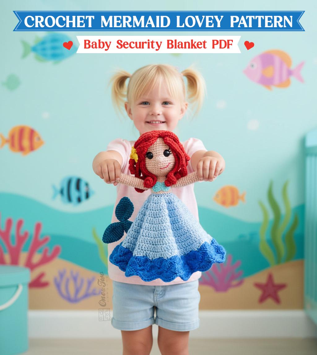 39 Mermaid Crochet Patterns: Amigurumi Dolls, Pocket Mermaids, and Creative Sea-Inspired... 15 Crochet Mermaid Lovey