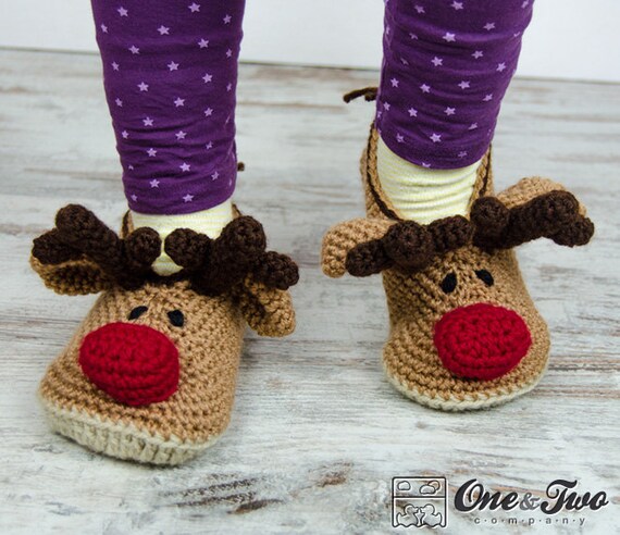 Baby reindeer booties sale