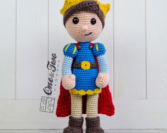 Prince Crochet Pattern · King Amigurumi Doll · Sleeping Beauty · DIY · PDF Digital Download