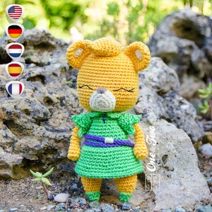 Amigurumi Pattern - Bear PDF Crochet Pattern - Tutorial Digital Download DIY - Sunni the Gummi Bear Amigurumi - Toy