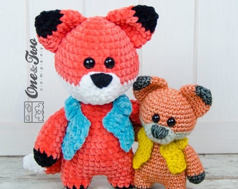 Crochet PATTERN - Franklin the Little Fox Amigurumi - Plushie Pattern - Soft Toy - Crochet Beginner