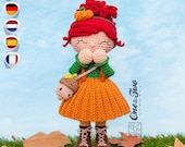 Amigurumi Pattern - Doll PDF Crochet Pattern - Tutorial Digital Download DIY - Abby the Autumn Dolly Amigurumi - Toy