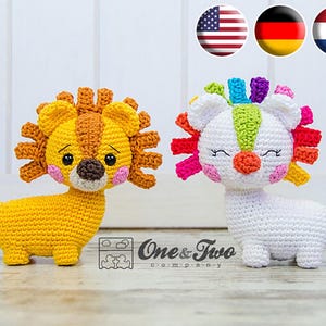 Crochet Amigurumi Pattern | Lennon the Lion | PDF Digital Download